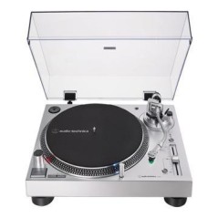 Audio-Technica AT-LP120XUSB Stereo Turntable - High-Quality Sound & USB Support - Sleek Silver Design